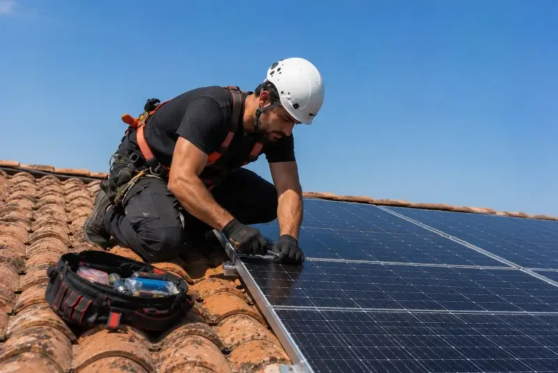 Maintenance et monitoring de panneaux solaires à Pluneret