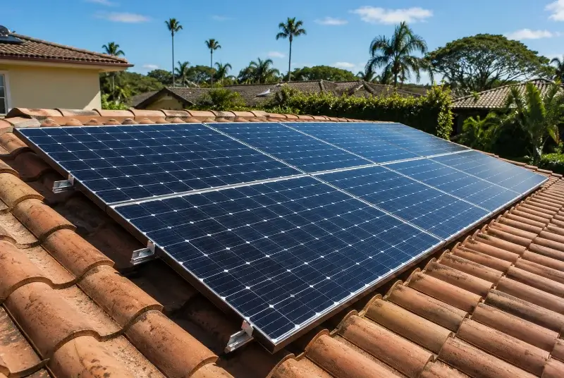 Installation de panneaux solaires à Pluneret
